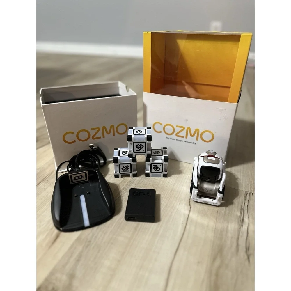 Anki Cozmo‎ Robot Toy With Three Cubes And Charger Tested